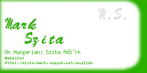 mark szita business card